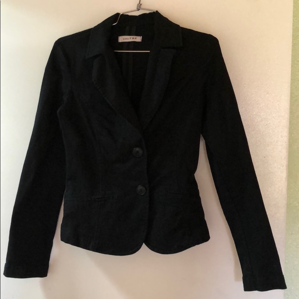 Zara TRF Blue/Black Blazer